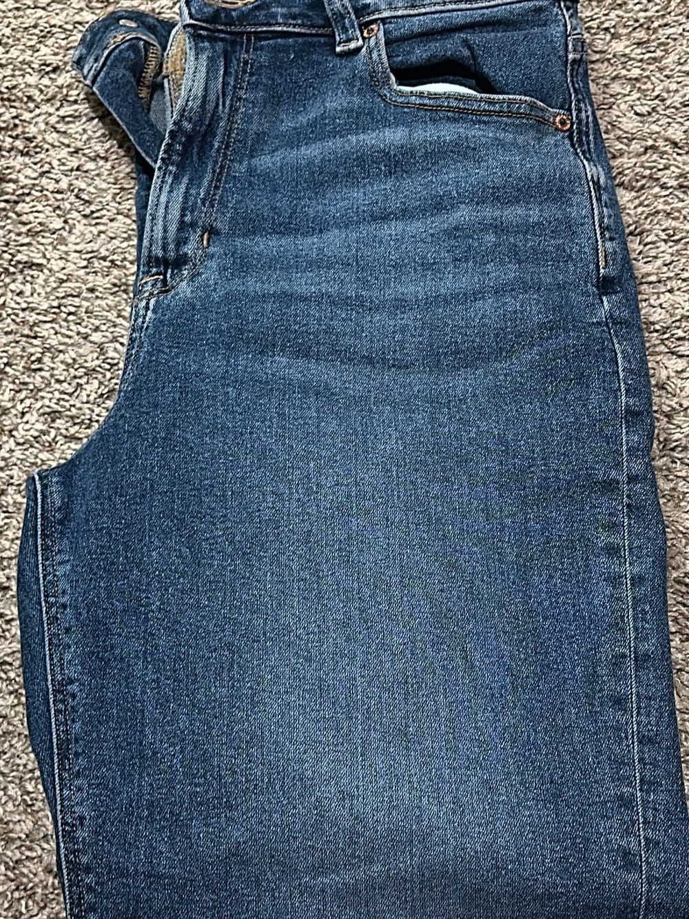 American Eagle Outfitters High-Rise Women’s Jeans - Dark Blue Denim